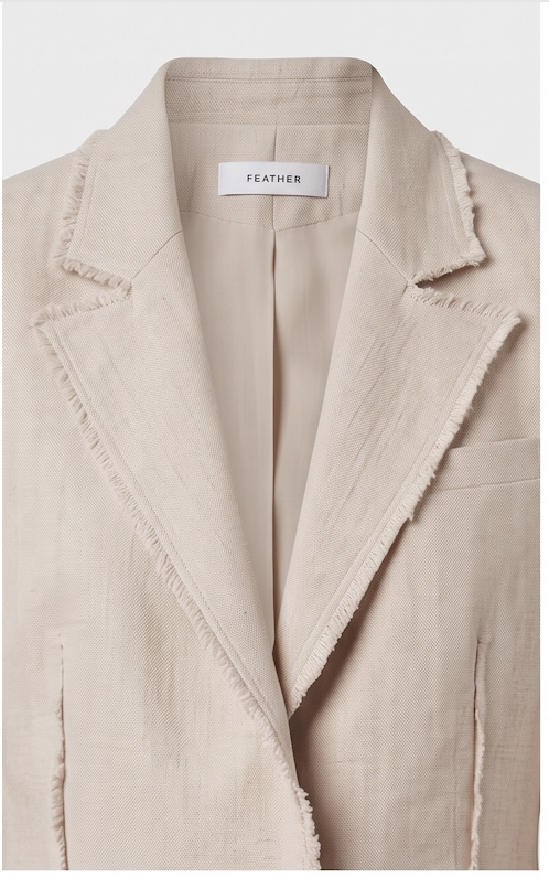 Deconstructed Single-Breasted Blazer